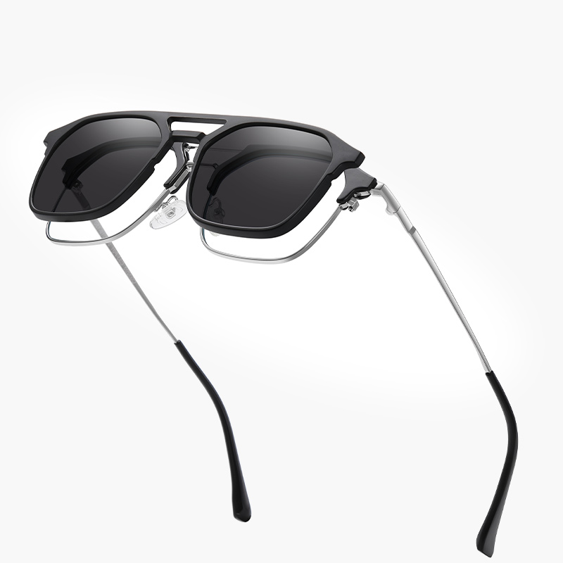 Vintage Outdoor Fashion - Clip On Polarized Sun Glasses Man