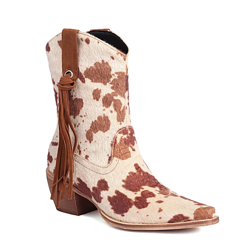 Vintage Fashion Boots - New Vintage Pointy Toe Horsehair Cowboy