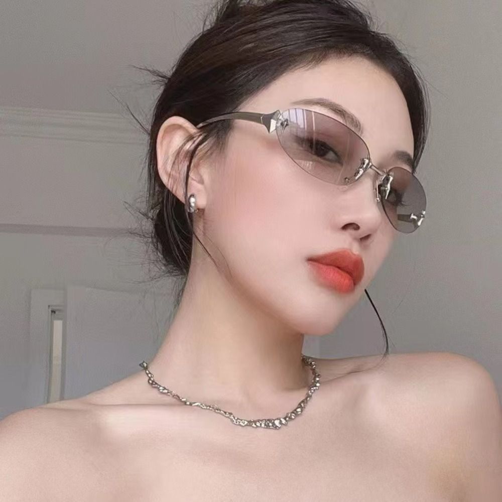 Y2K Style Frameless Sunglasses - огляд і ціна Vintage Fashion Style Female