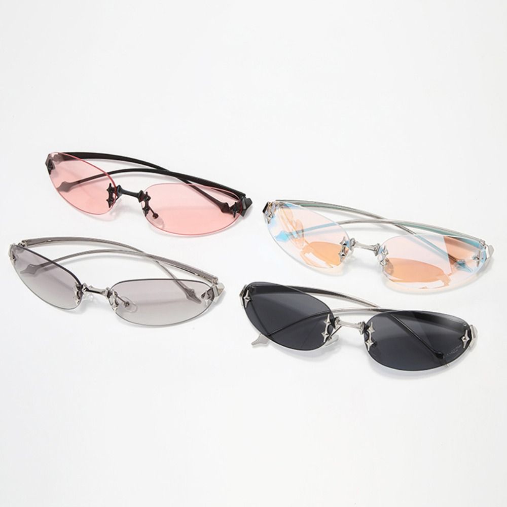 Y2K Style Frameless Sunglasses - огляд і ціна Vintage Fashion Style Female