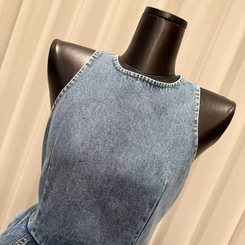 KBQ Blue Spliced Folds Two Pie - огляд і ціна Vintage Fashion Style Female