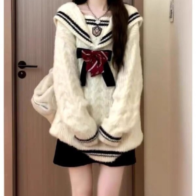 Ezgaga Knitted Sweater Women P - огляд і ціна Vintage Fashion Style Female