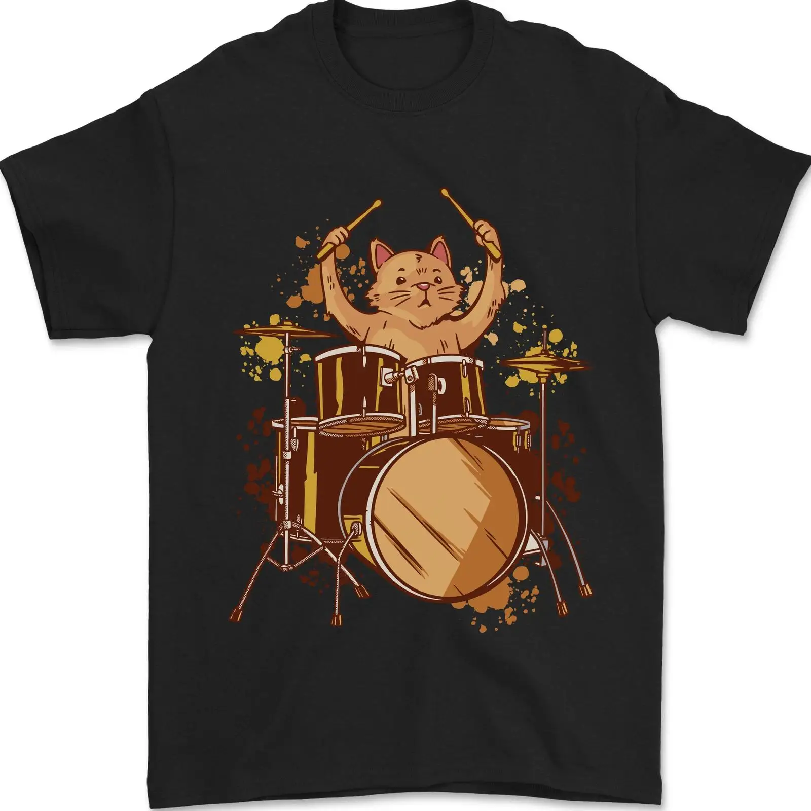 A Cat Drummer Drumming Herren  - огляд і ціна Vintage Fashion Herren