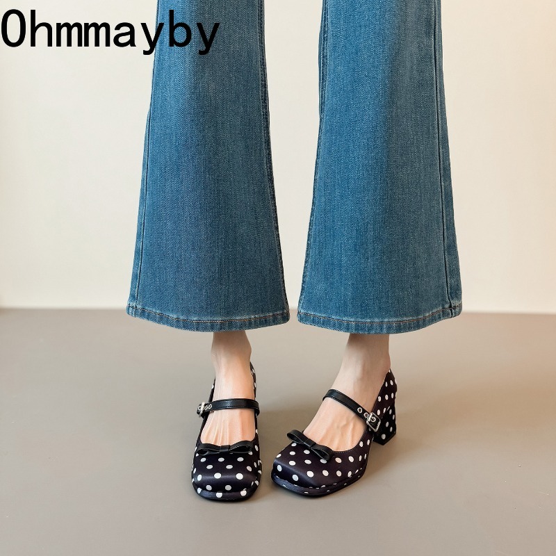 Vintage Thick Heel Polka Dot W - огляд і ціна Vintage Fashion Wear