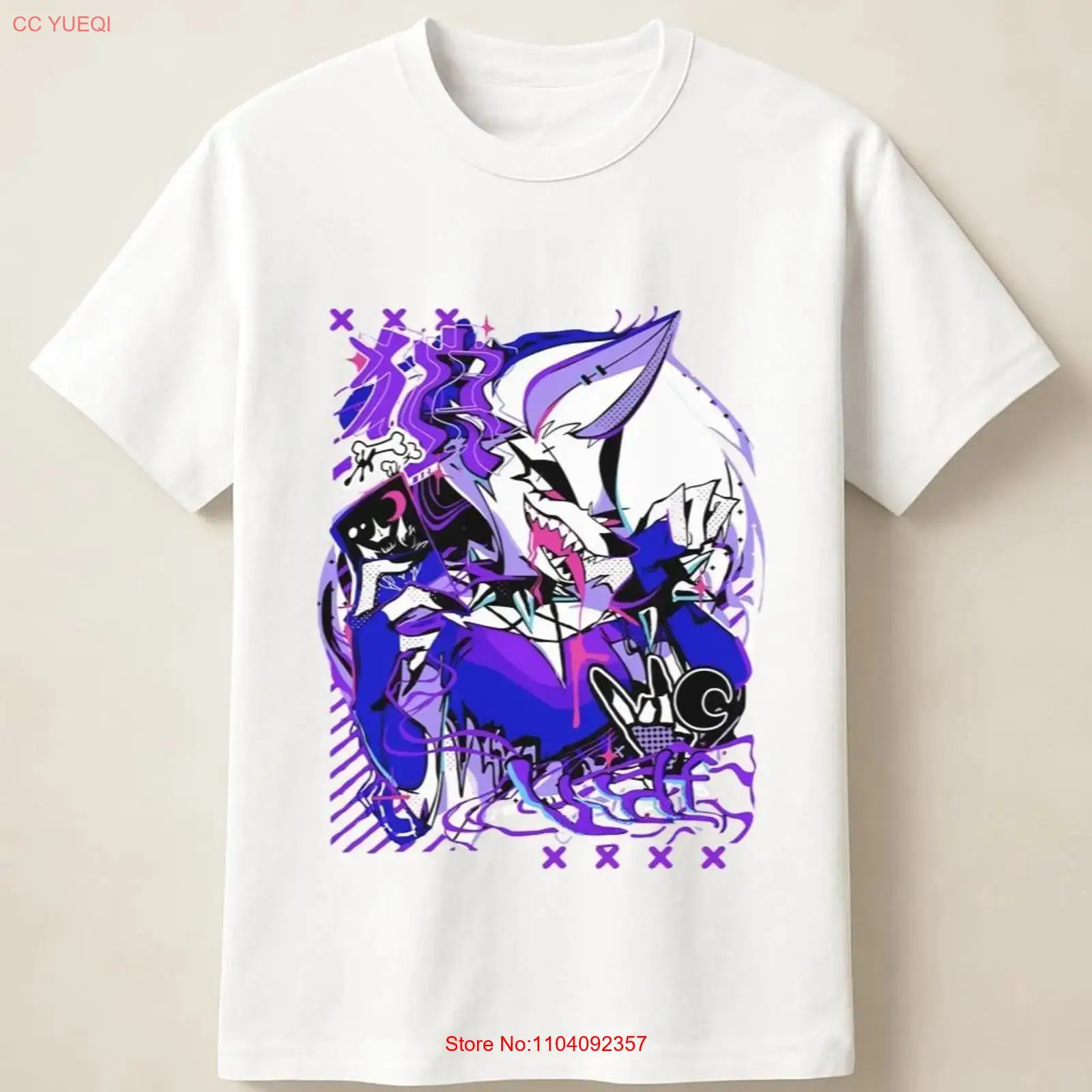 Purple Anime Wolf in Graffiti  - огляд і ціна Vintage Fashion Wear