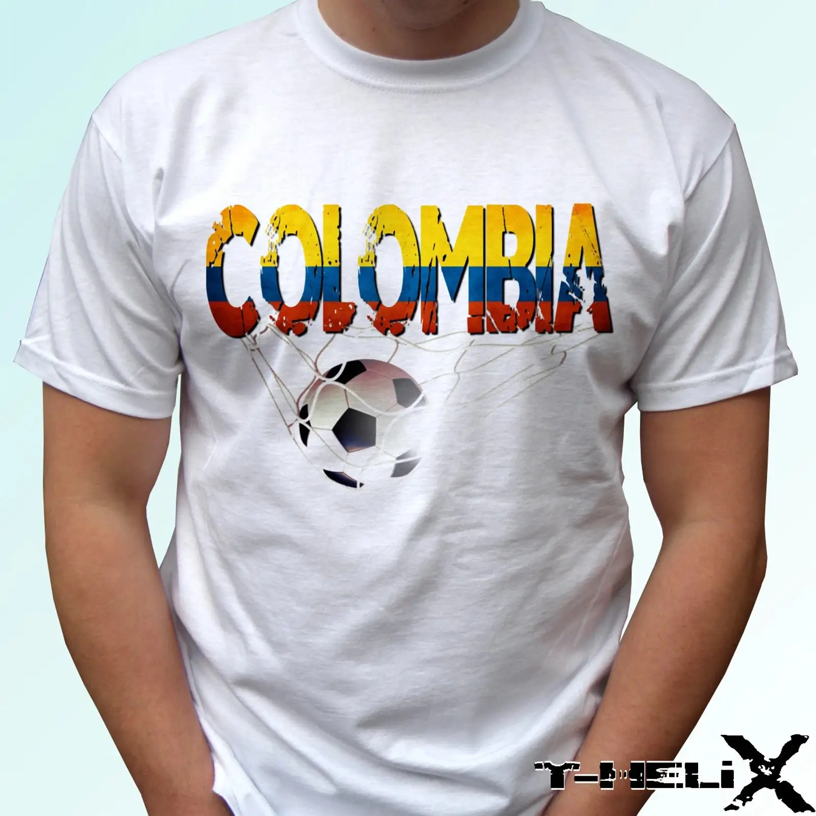 Kolumbien Fußball Flagge weiße - огляд і ціна Vintage Fashion Herren