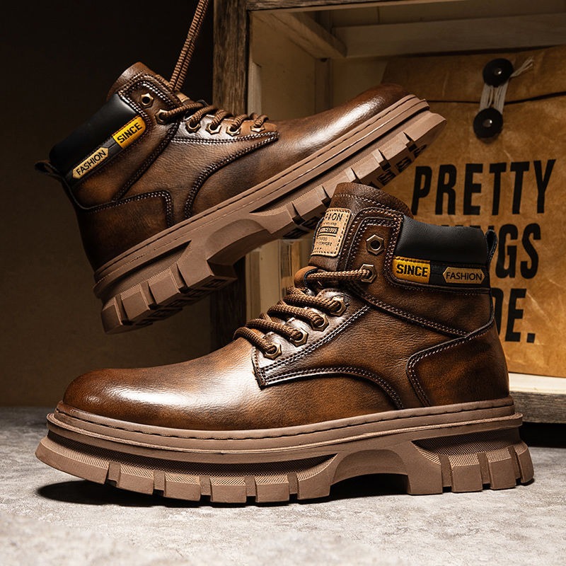 Vintage Men Platform Ankle Boo - огляд і ціна Vintage Fashion Boots