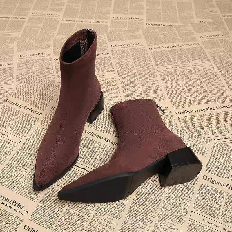 New Low Heel Women Mordern Ank - огляд і ціна Vintage Fashion Style Female