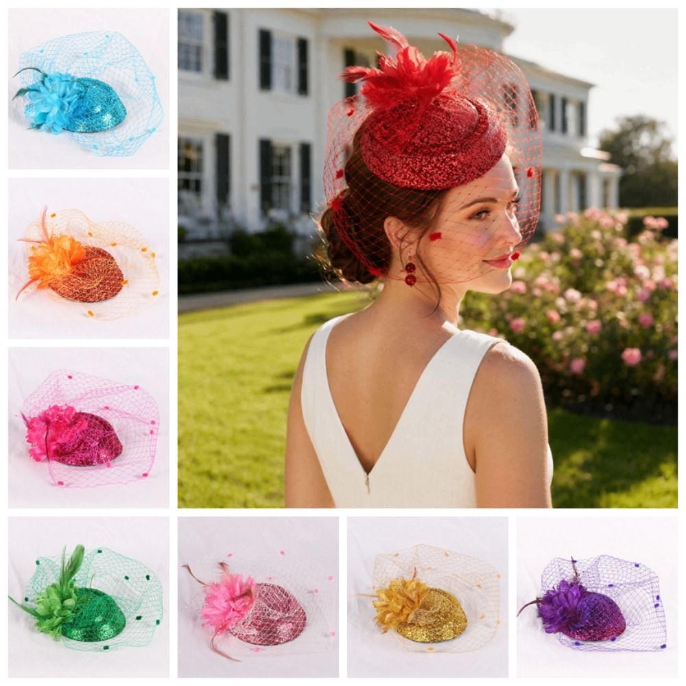 Fashion Polyester Bridal Flora - огляд і ціна Vintage Fashion Hats