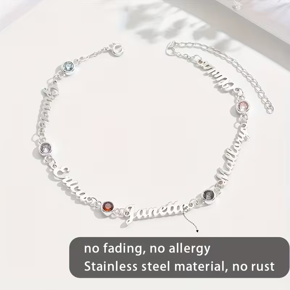 Custom Name Birthstone Bracele - огляд і ціна Vintage Fashion Meaning
