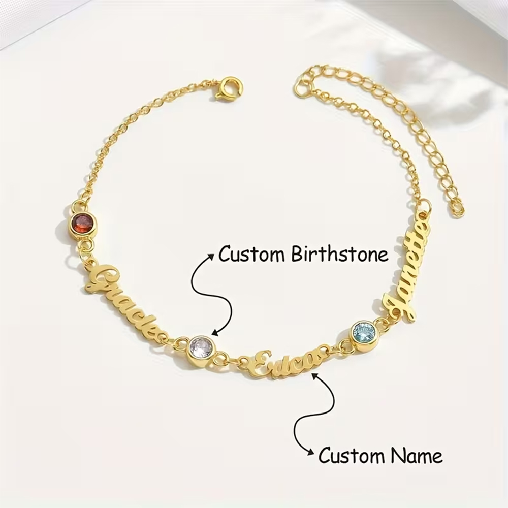 Custom Name Birthstone Bracele - огляд і ціна Vintage Fashion Meaning