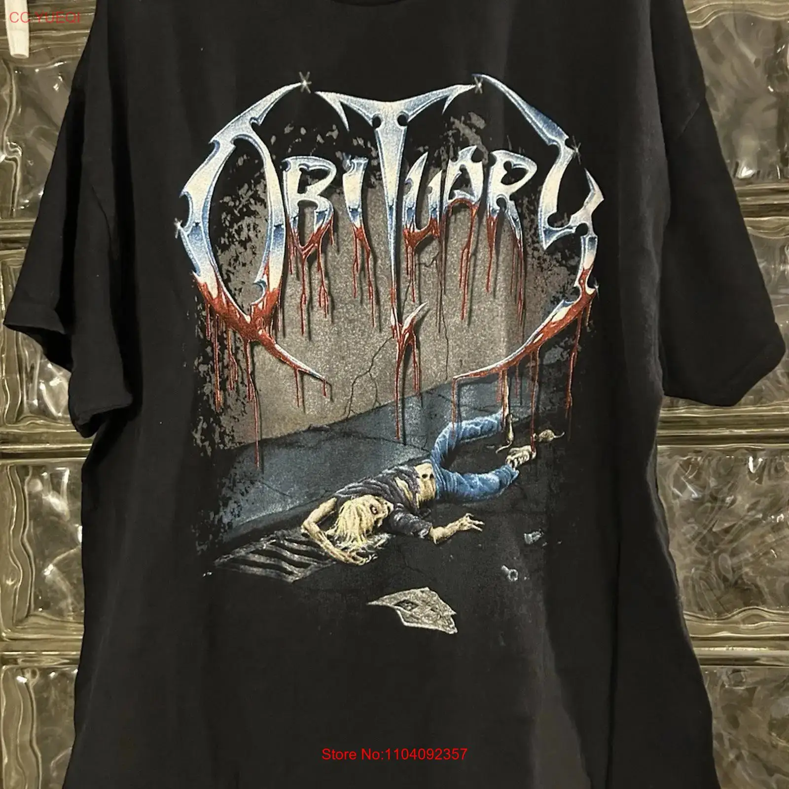 Obituary T shirt Black Color R - огляд і ціна Vintage Fashion Obituaries