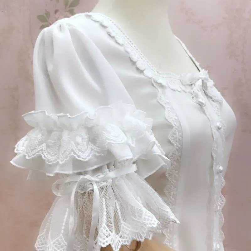 Vintage Y2K Lolita Style Blous - огляд і ціна Vintage Fashion Style Female