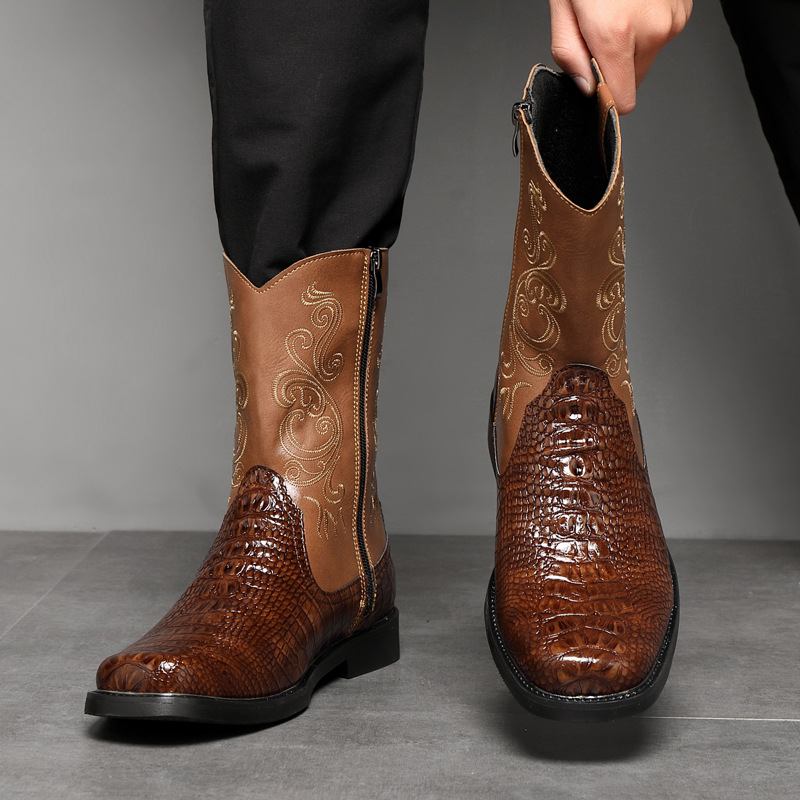 Men's Wide Width Tall Cowboy B - огляд і ціна Vintage Fashion Boots