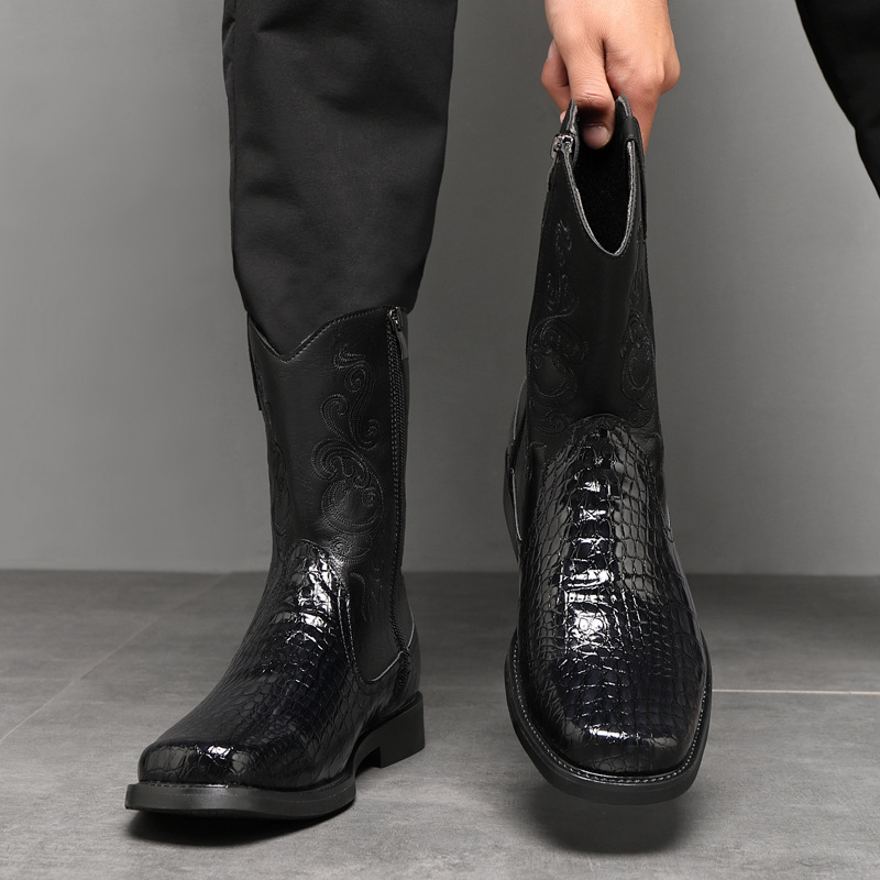 Men's Wide Width Tall Cowboy B - огляд і ціна Vintage Fashion Boots