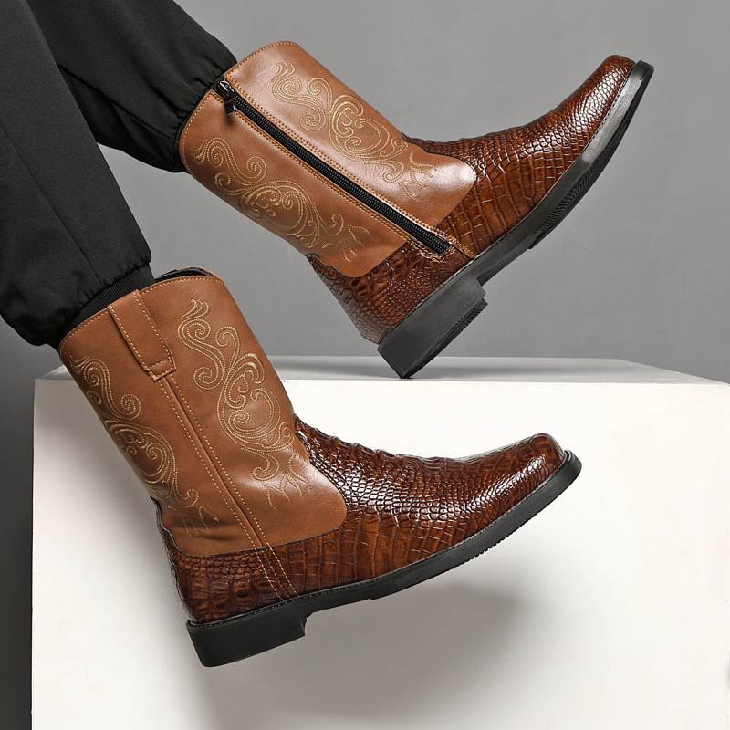 Men's Wide Width Tall Cowboy B - огляд і ціна Vintage Fashion Boots