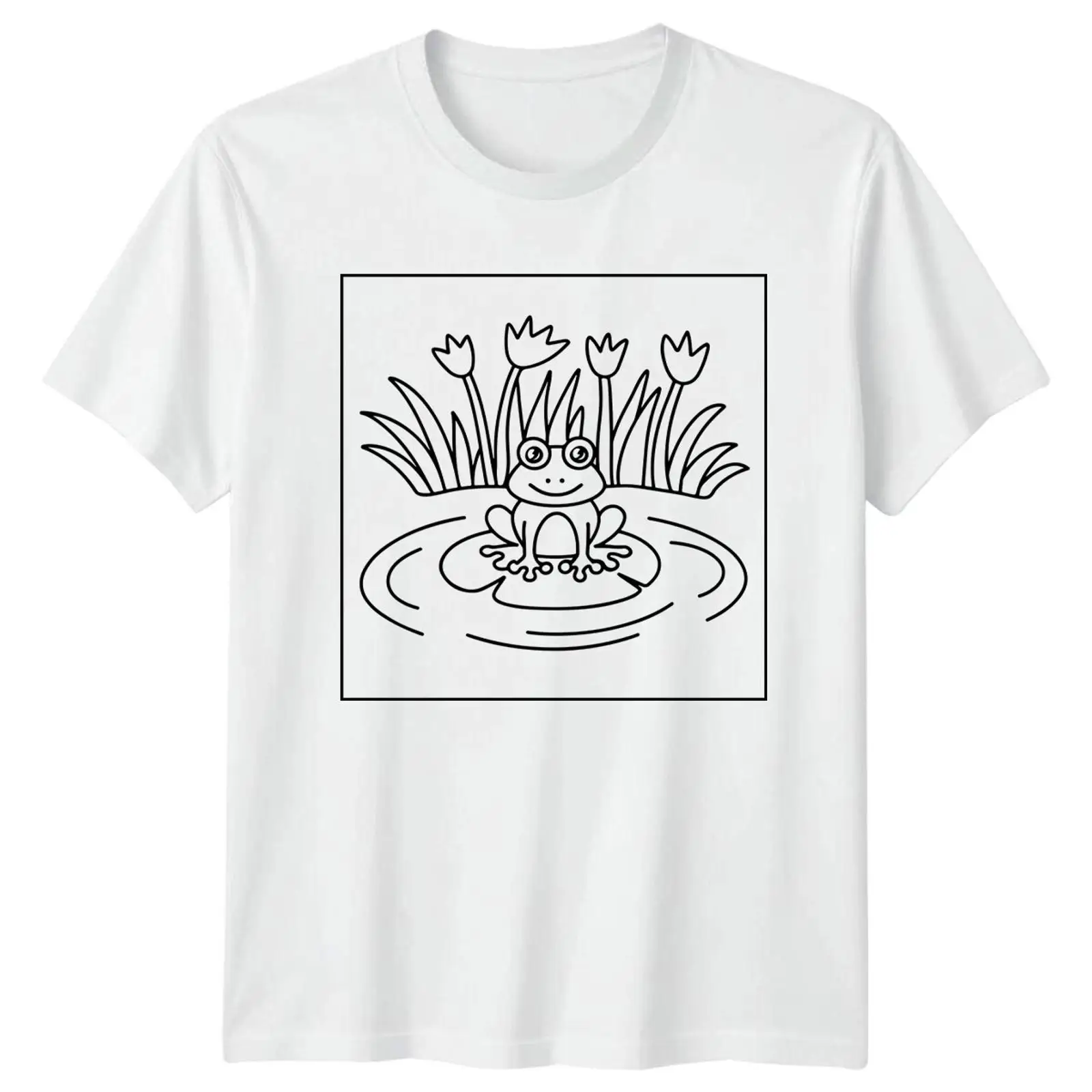 Frosch im Teich Natur Damen T  - огляд і ціна Vintage Fashion Herren